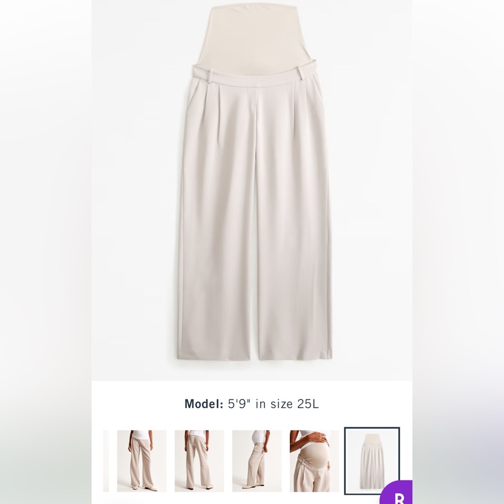 Maternity Sloane Tailored Pant (Abercrombie & Fitch)
